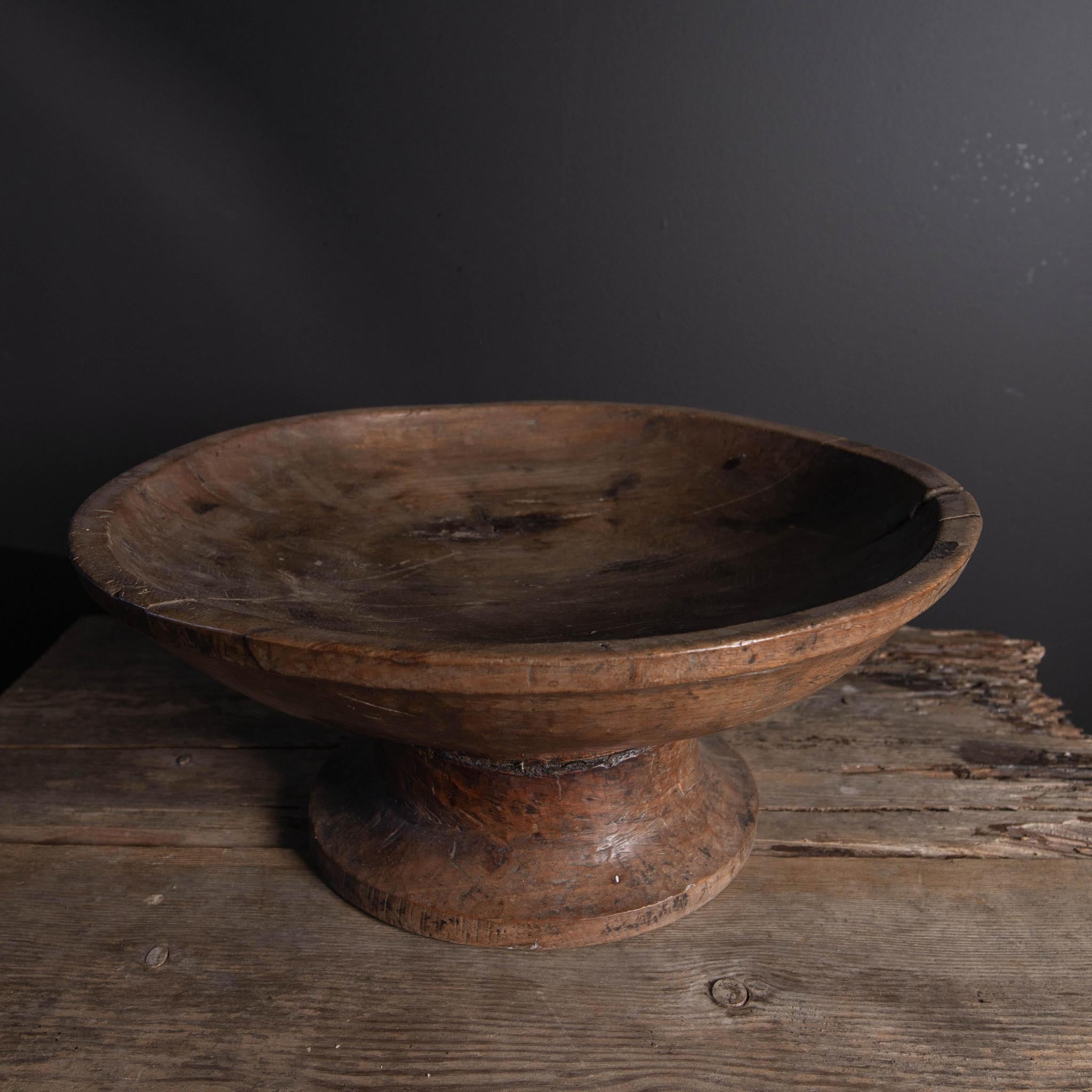 Antique Wooden Pedestal Stand