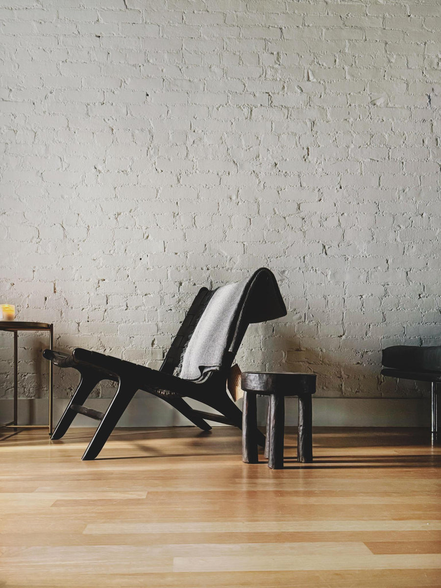 Andrianna Shamaris Woven Leather Chair