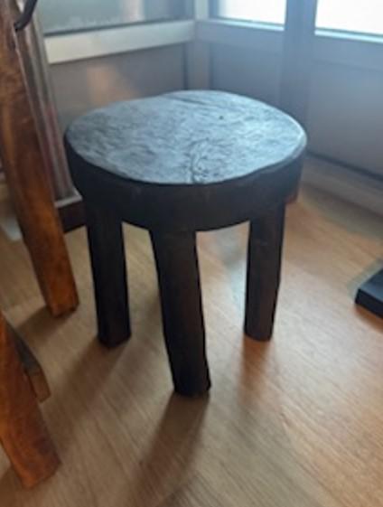 African Small 4 Leg Round Stool
