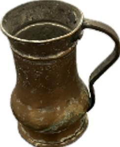Ancienrt Indian Copper Cup with Single Handle