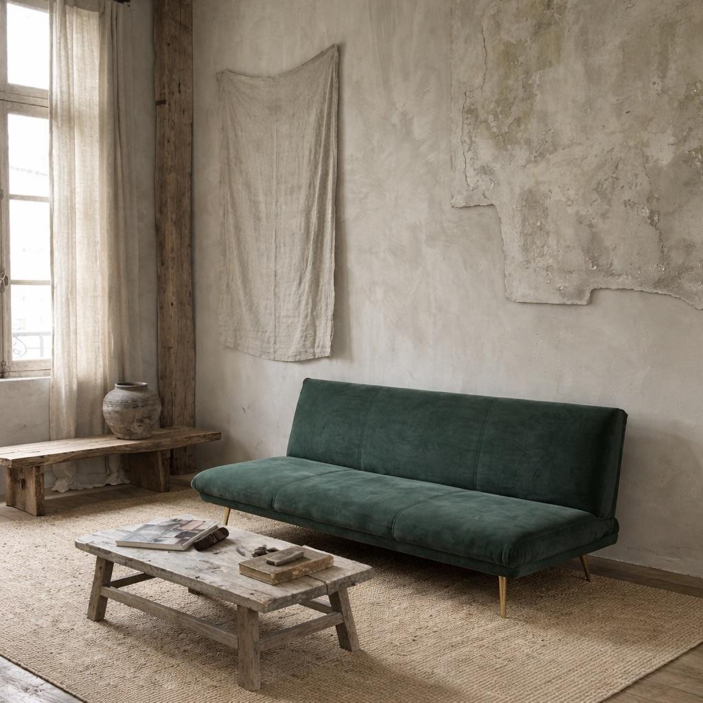 Elliston Velvet Armless Sofa