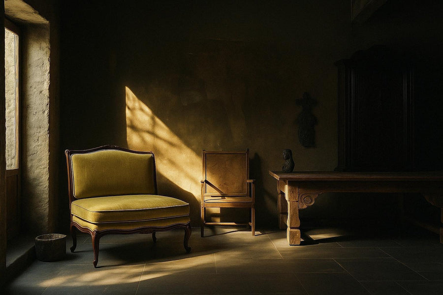 Green Velvet Love Seat