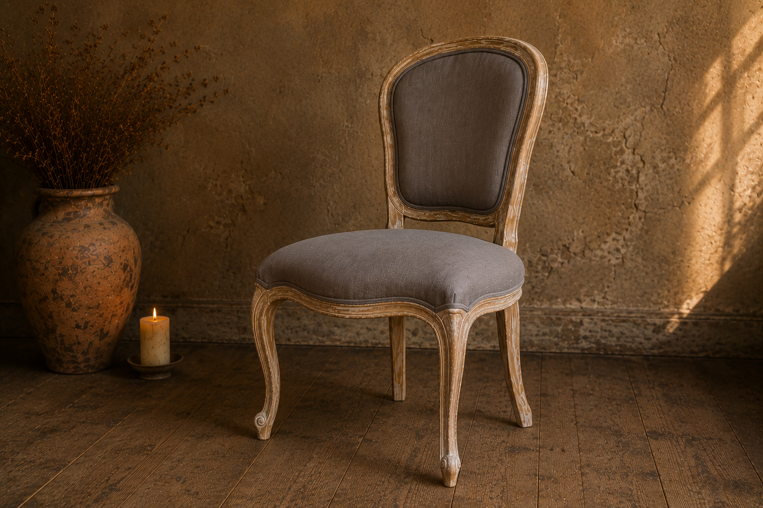 The Limewashed Louis Chair