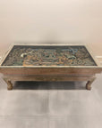 Buddhist Glass Top Coffee Table