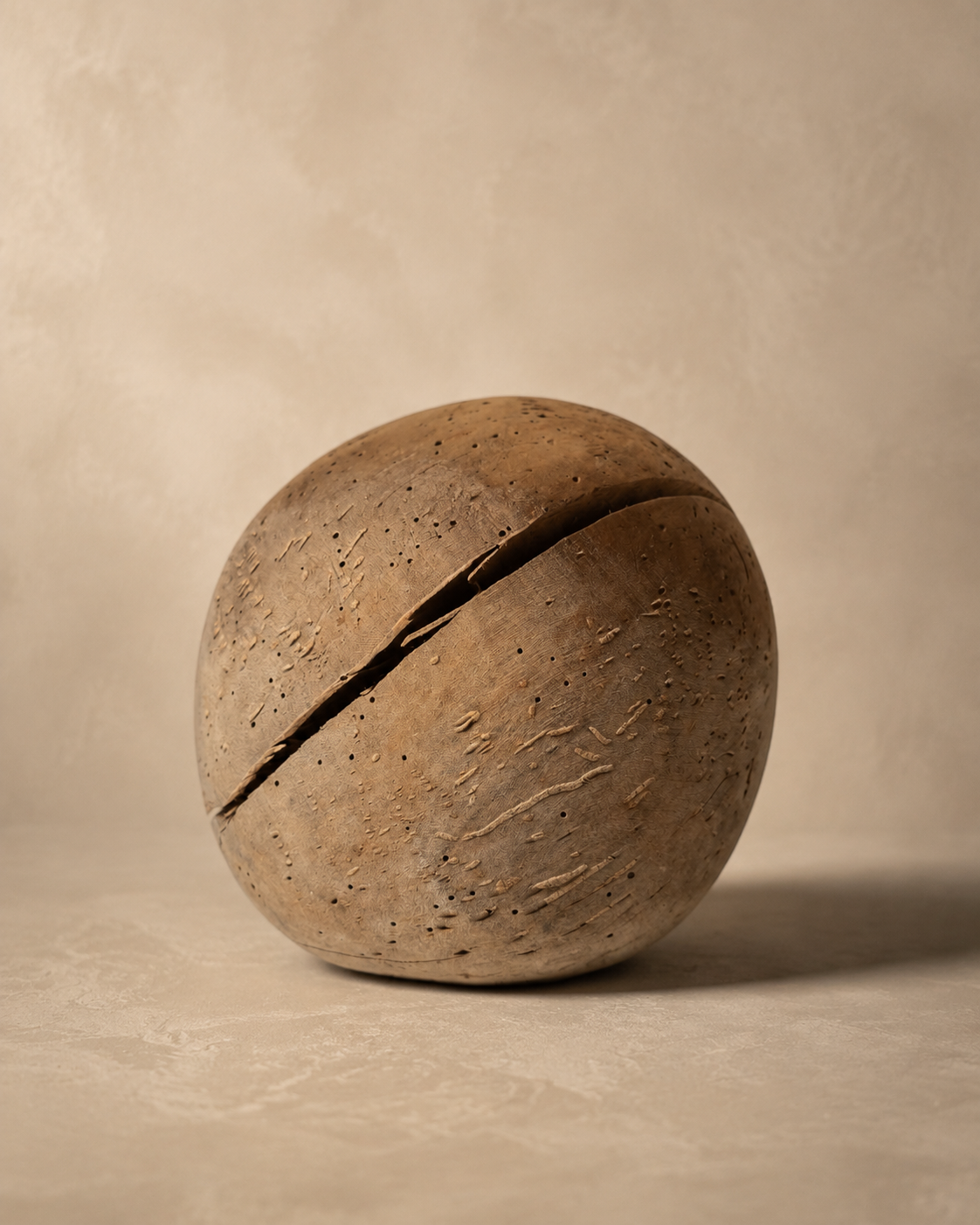 Cracked Wooden Ball