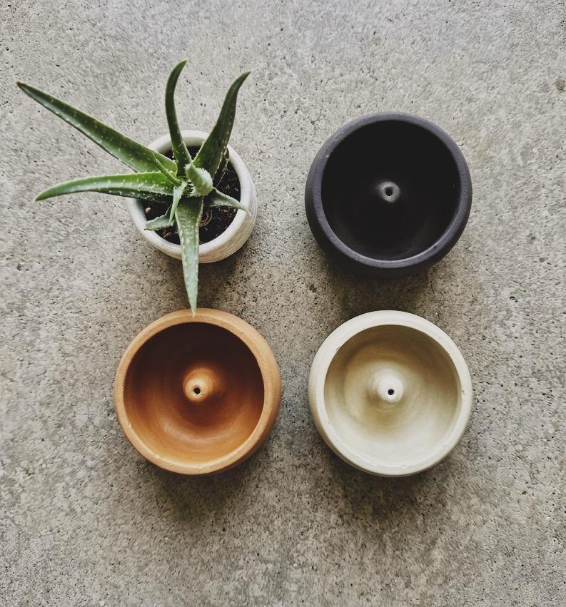 Cement Incense Holder