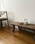 The Carved Teak Floor Table by Andrianna Shamaris