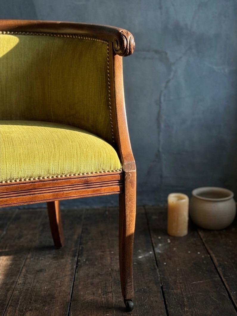 The Chartreuse Crescent Chair
