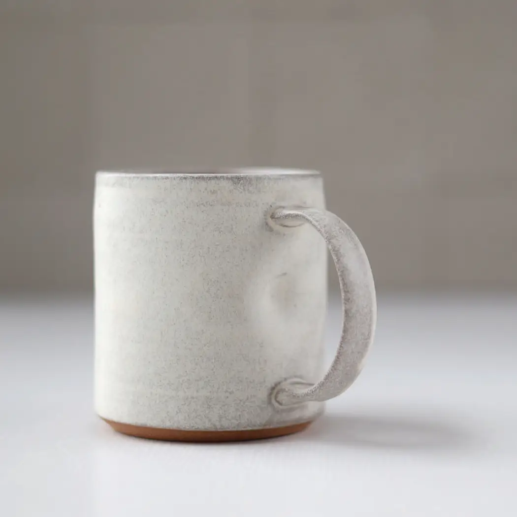 Smooth Handmade Pottery Mug Minimalist Coffee Cup