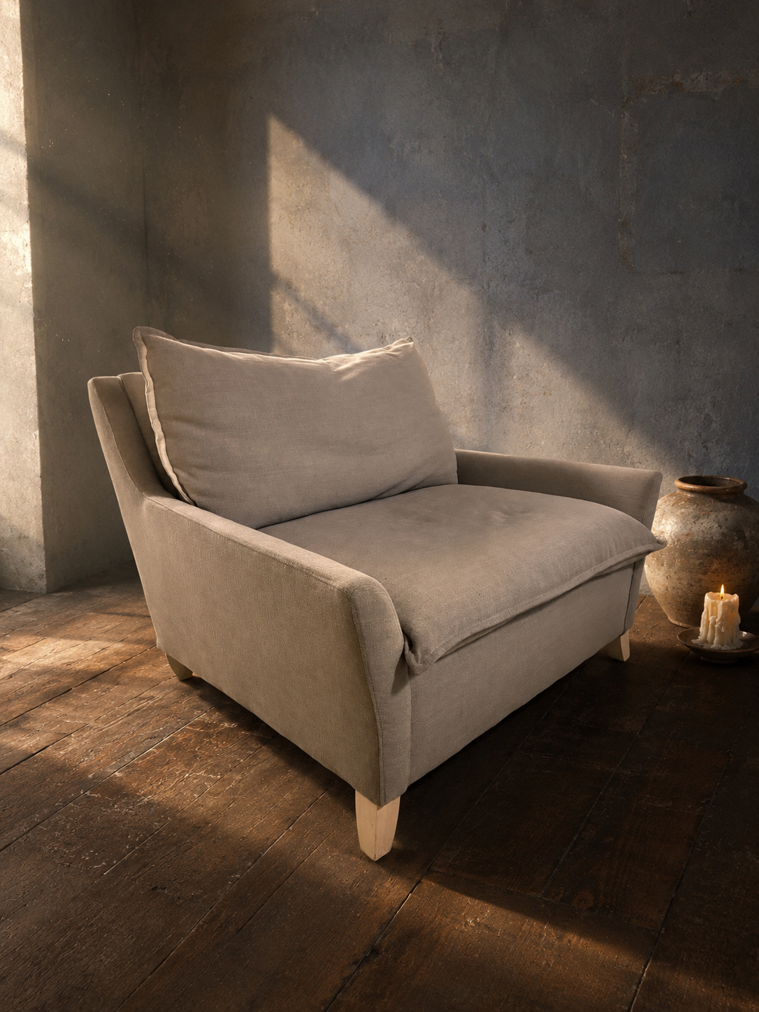 Chair and a Half in Stone