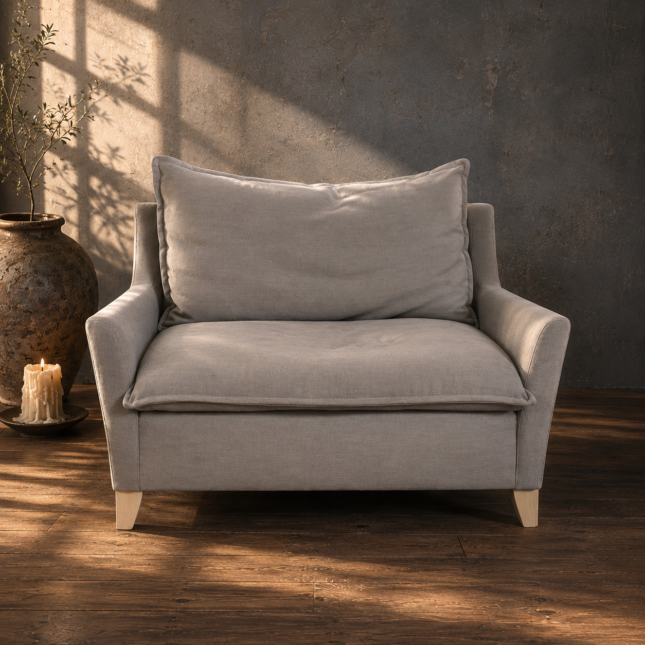 Chair and a Half in Stone