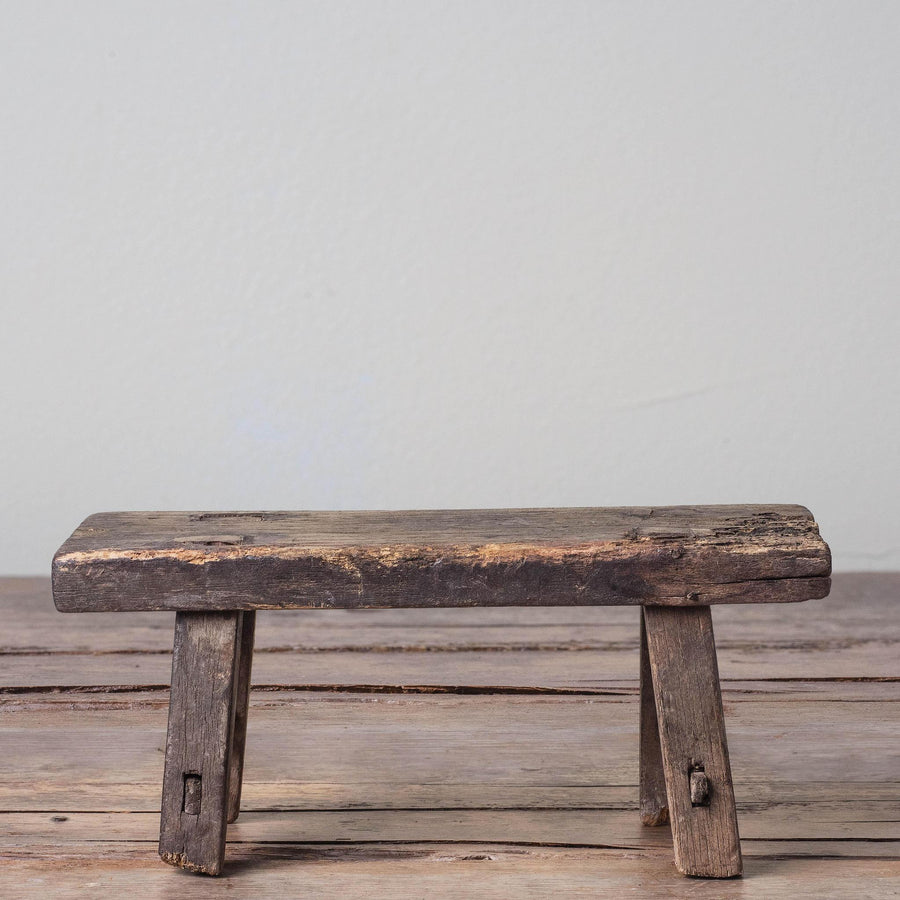 Reclaimed Pine Chinese Vintage Stool