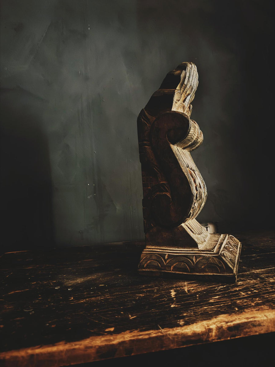 Balinese Hand-Carved Wooden Sculpture