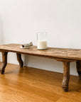 The Carved Teak Floor Table by Andrianna Shamaris