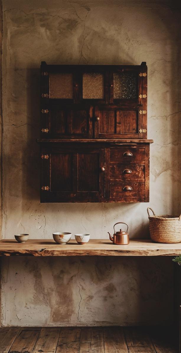 Antique Hoosier Bakers Cabinet