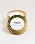 Lavender + Cedar Travel Tin Candle