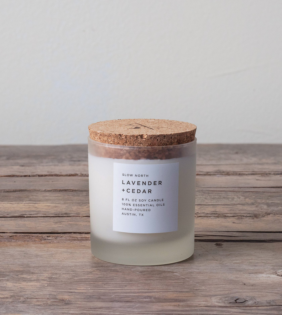 Slow North Frosted Candle