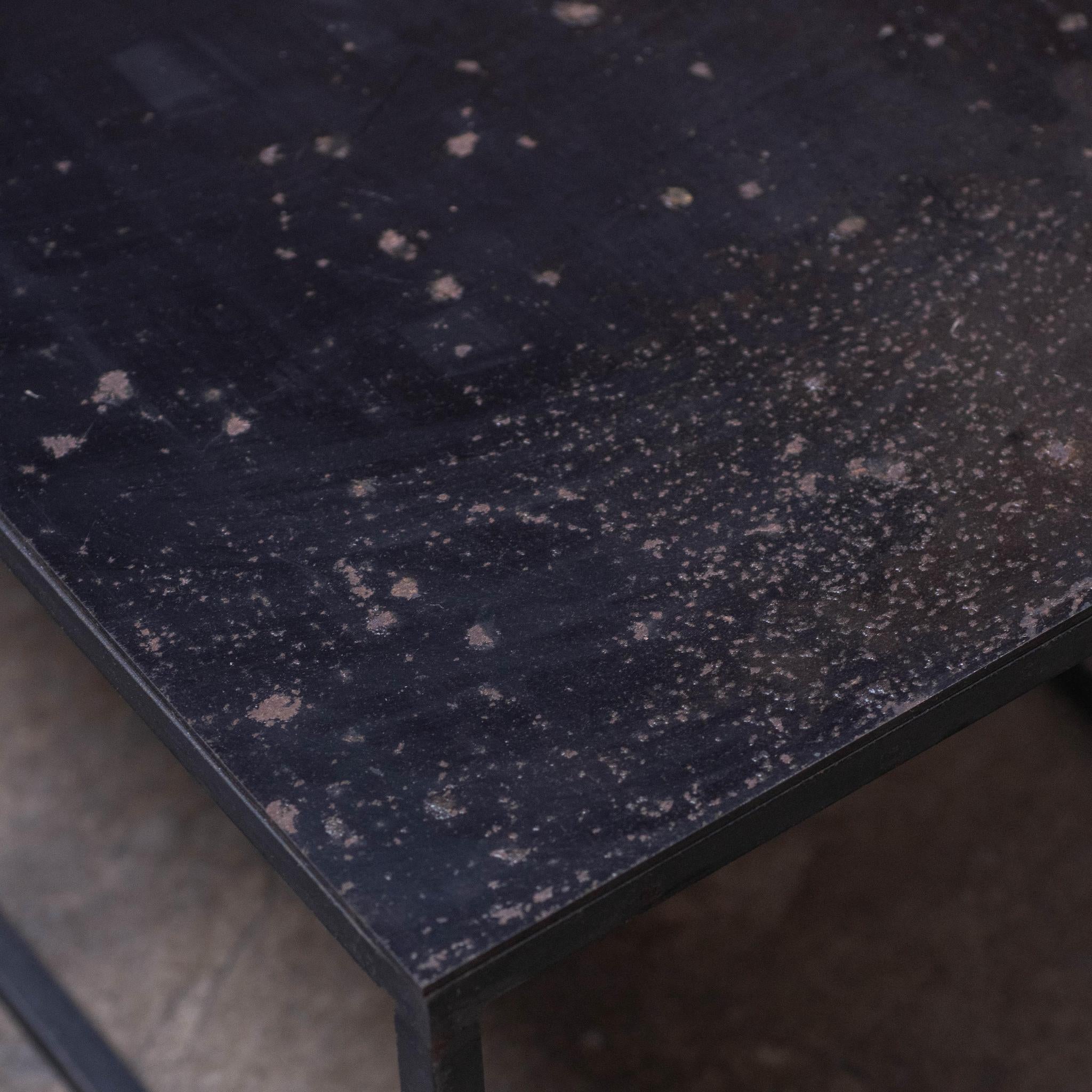 Black Metal Side Table - Low