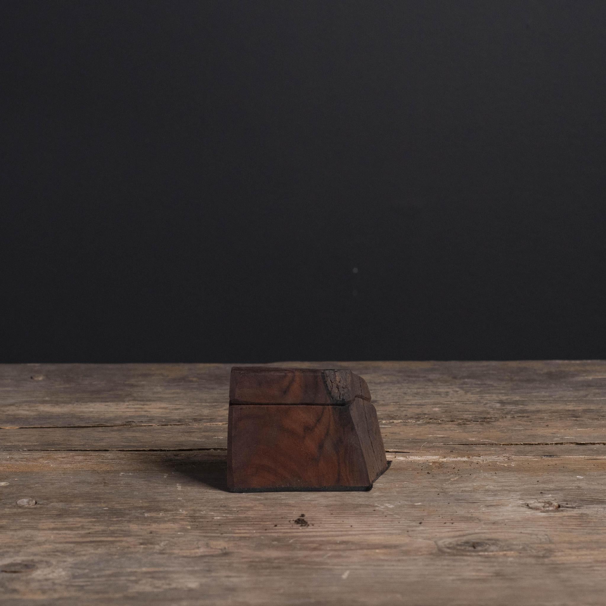 Local Burl Pedestal Box