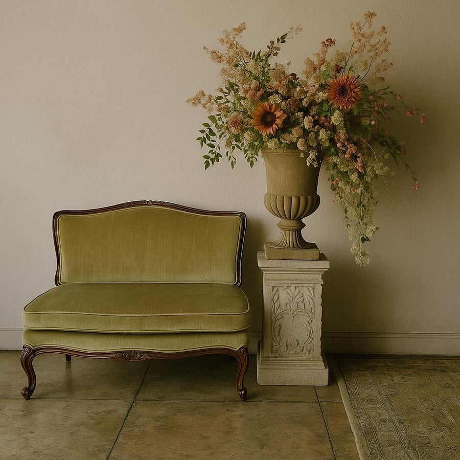 Green Velvet Love Seat