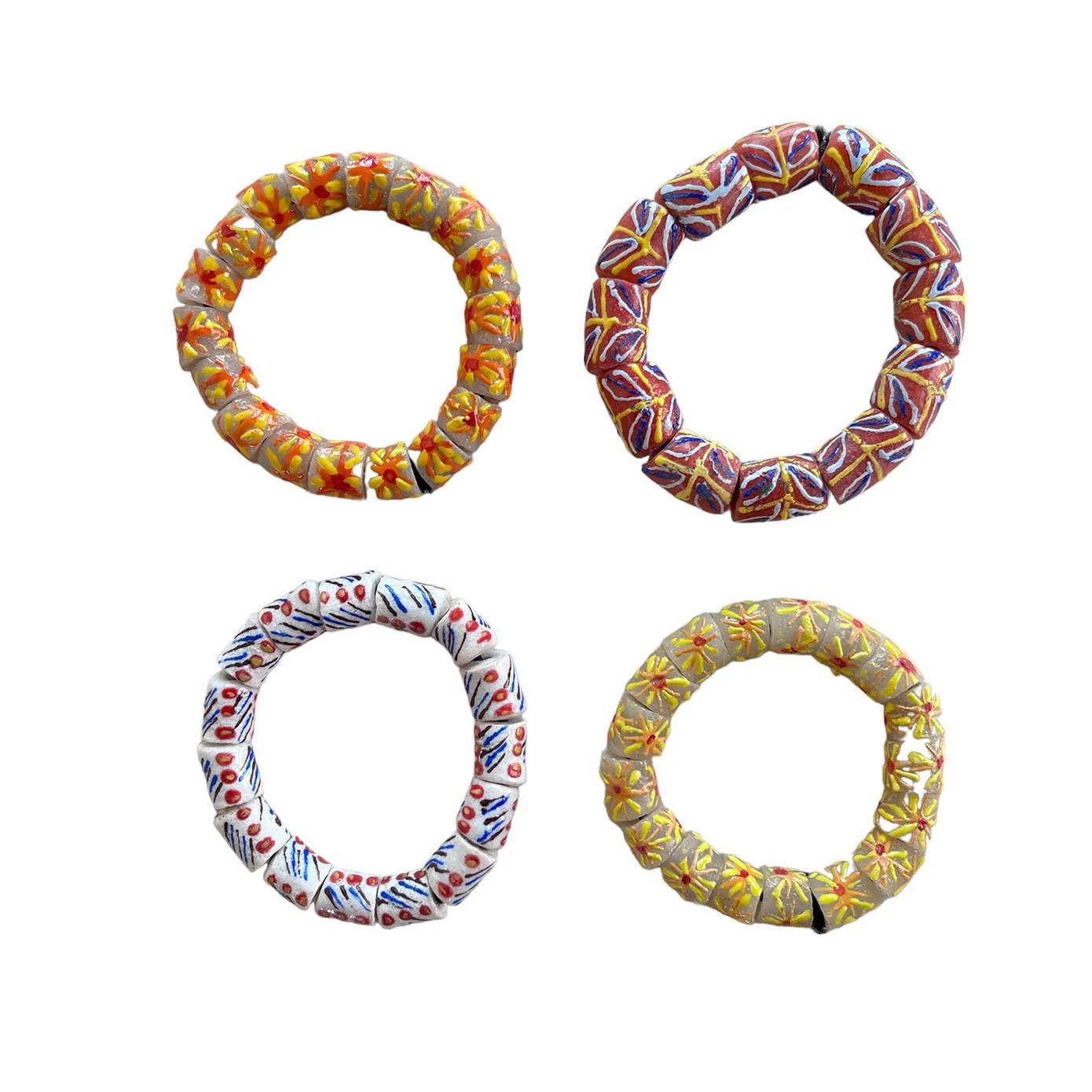 Recycled Glass Krobo Bead Bracelet