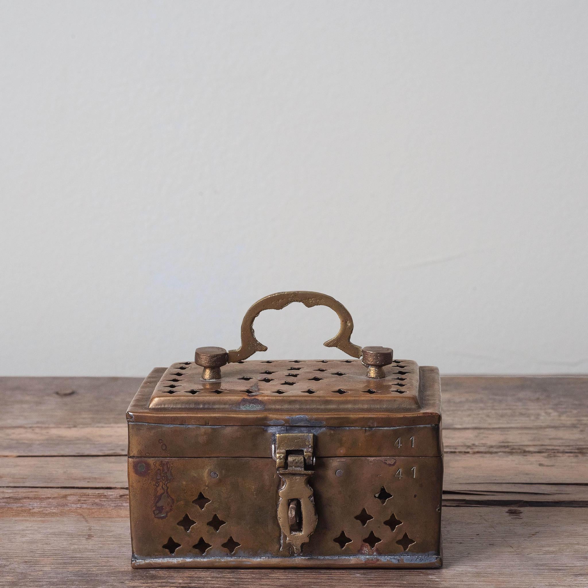 Handmade Indian Brass Cricket Box