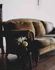 Brushed Corduroy Three Cushion Sofa