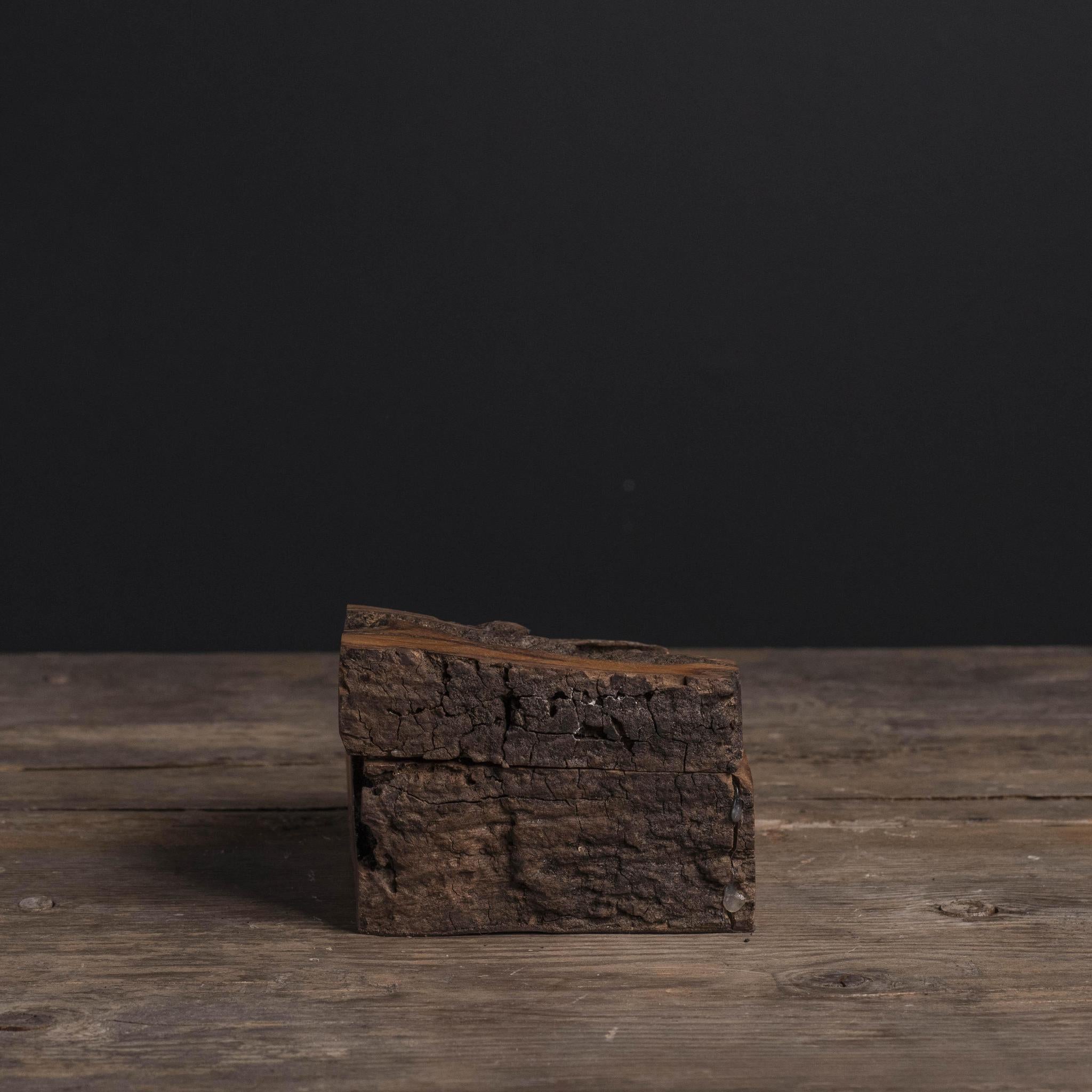 Local Burl Pedestal Box