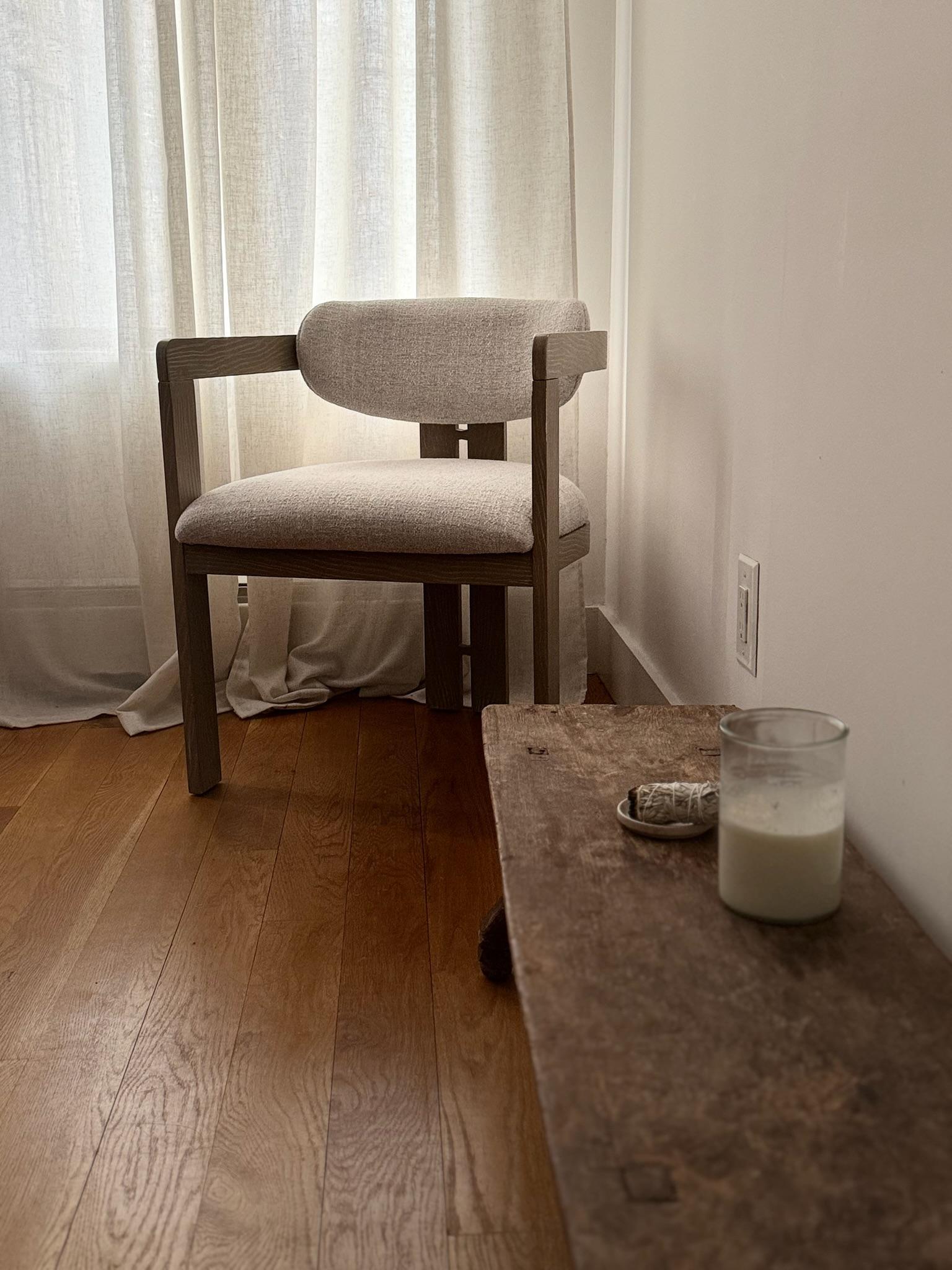 The Carved Teak Floor Table by Andrianna Shamaris