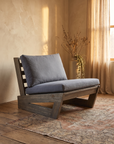 Single Solstice lounge chair, three-quarter view showing the cantilever base