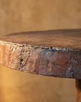 Boiler Table forged edge and rust patina detail