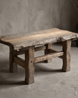 Wormwood Coffee Table, 45 degree three-quarter view showing full form and construction