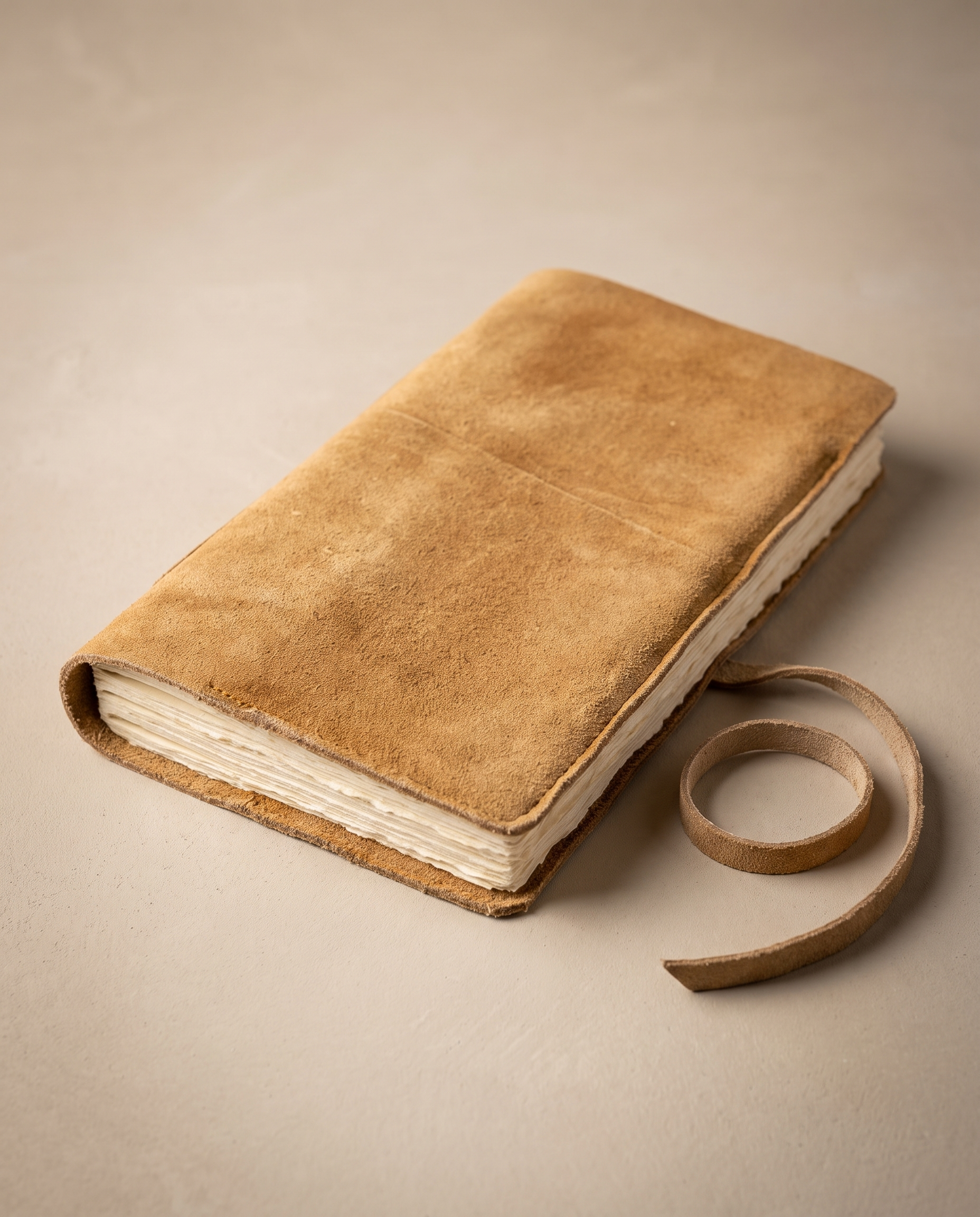 Suede Journal with Organic Cotton Paper Small