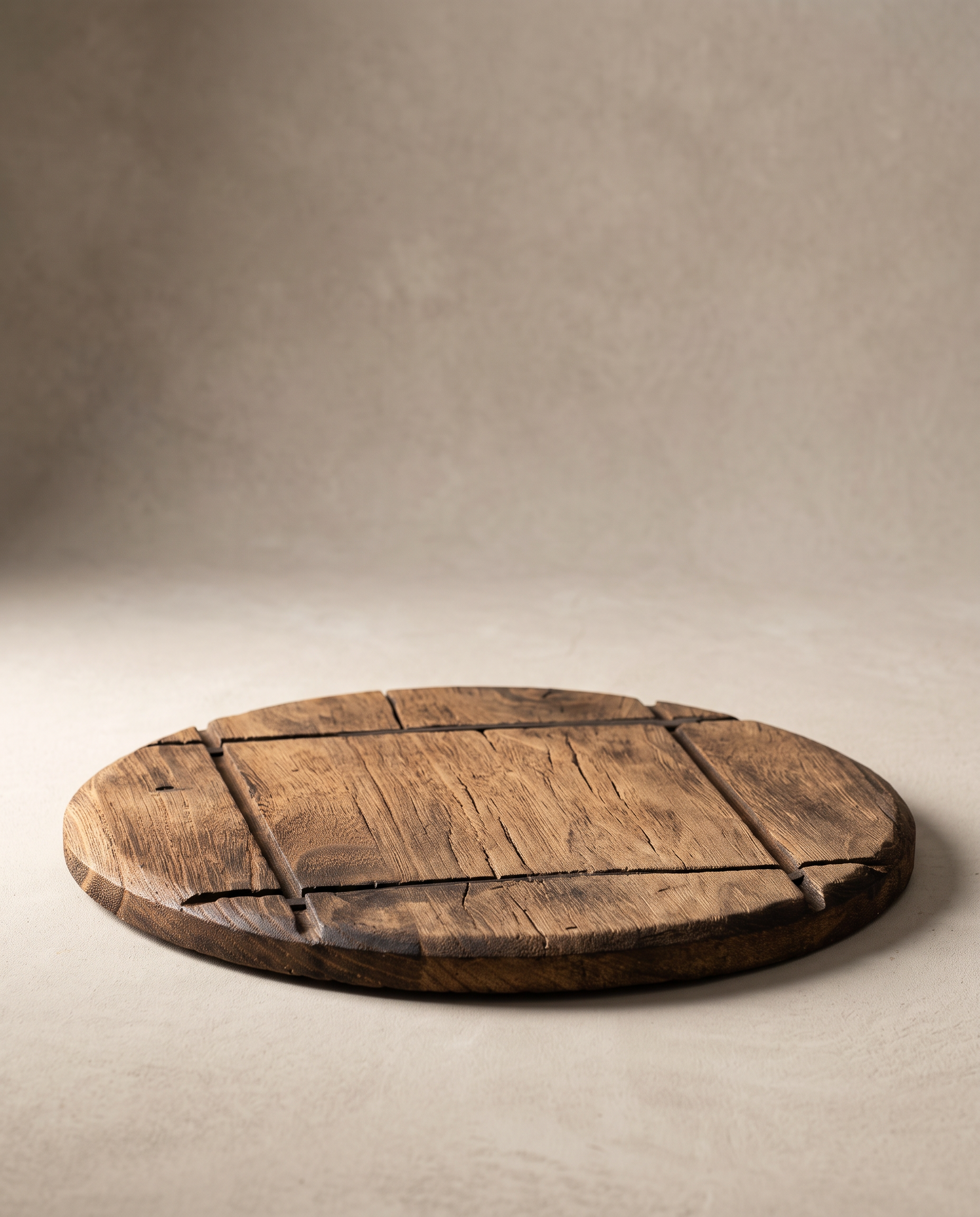 Etched Altar Riser walnut wood platform