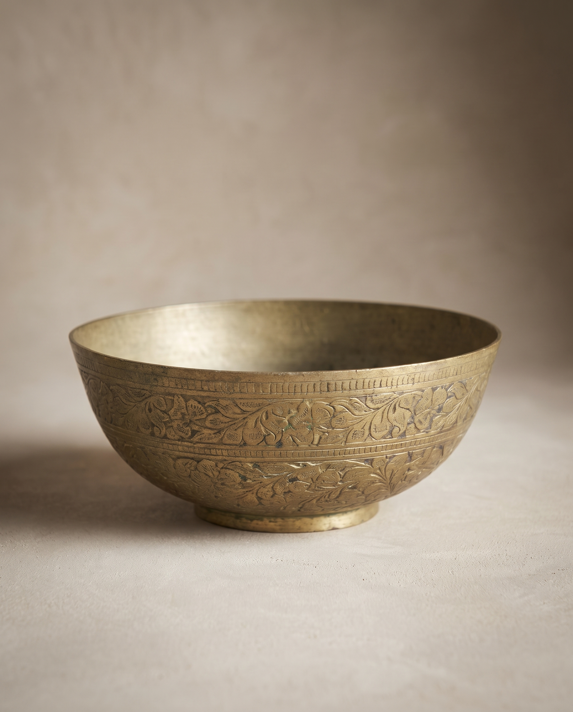 Vintage Brass Meditation Bowl