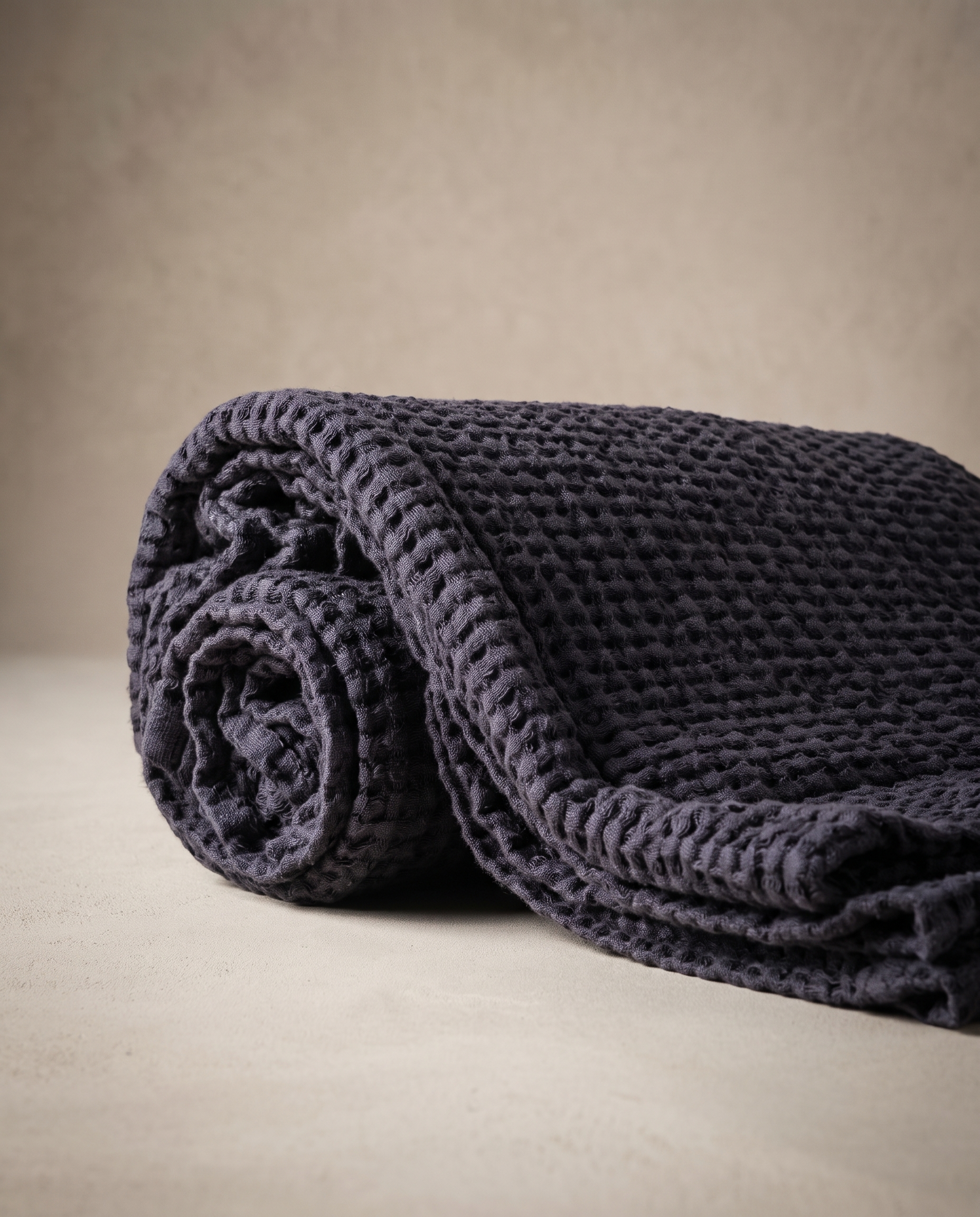 Linen Waffle Bath Towel
