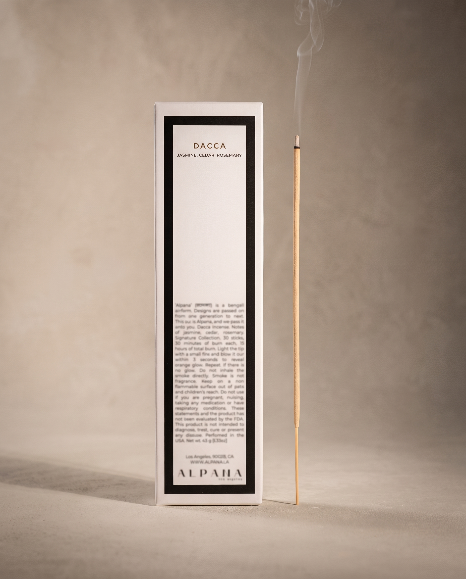 Jasmine Cedar Rosemary Dacca Incense Sticks