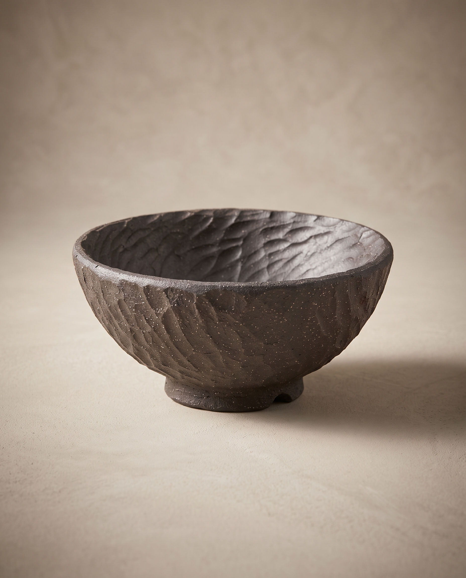 Carved Grey Bowl