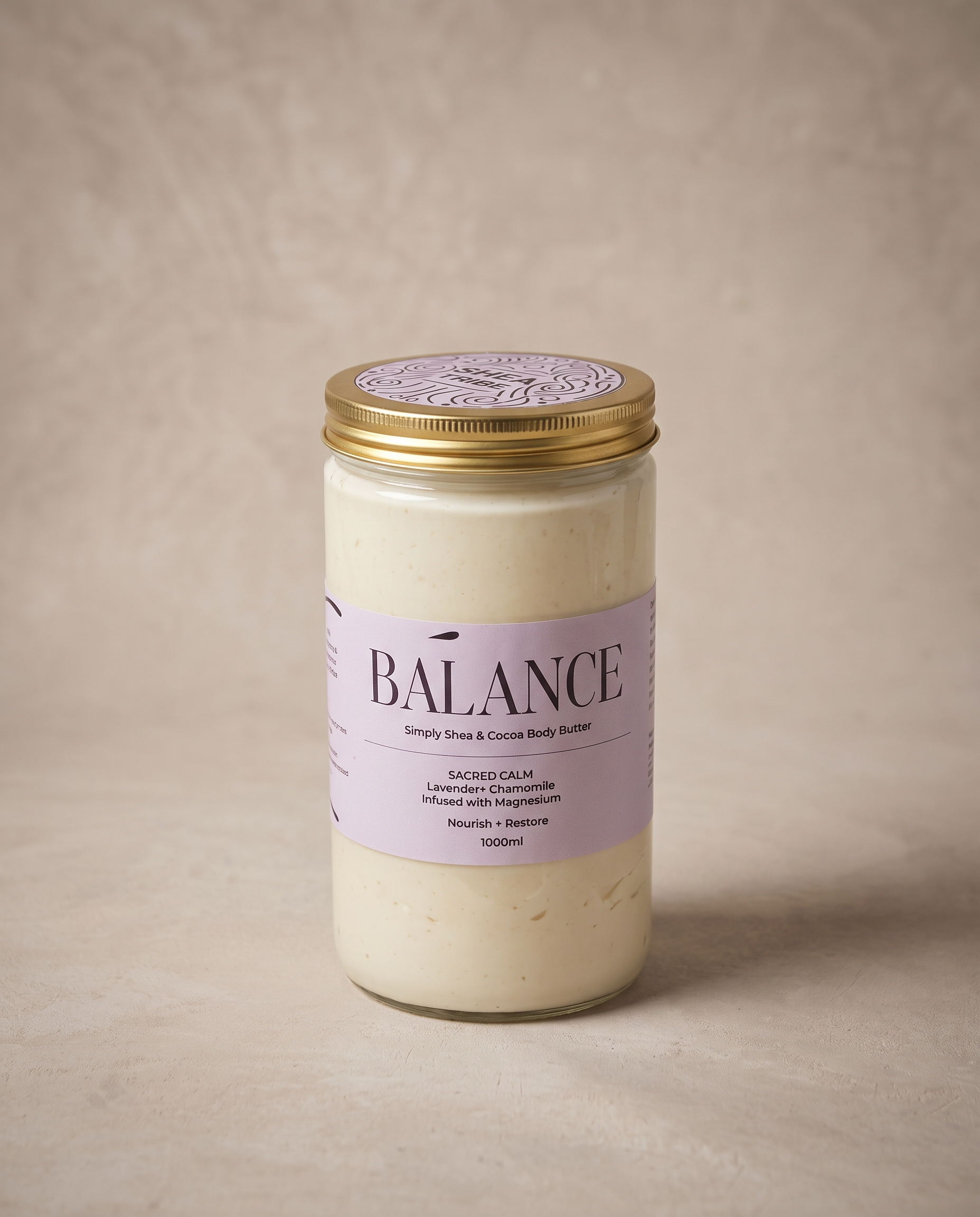Balance Body Butter 1000ml, Sacred Calm, by Shea Tribe