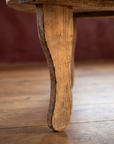 Antique round coffee table, lighter, leg detail