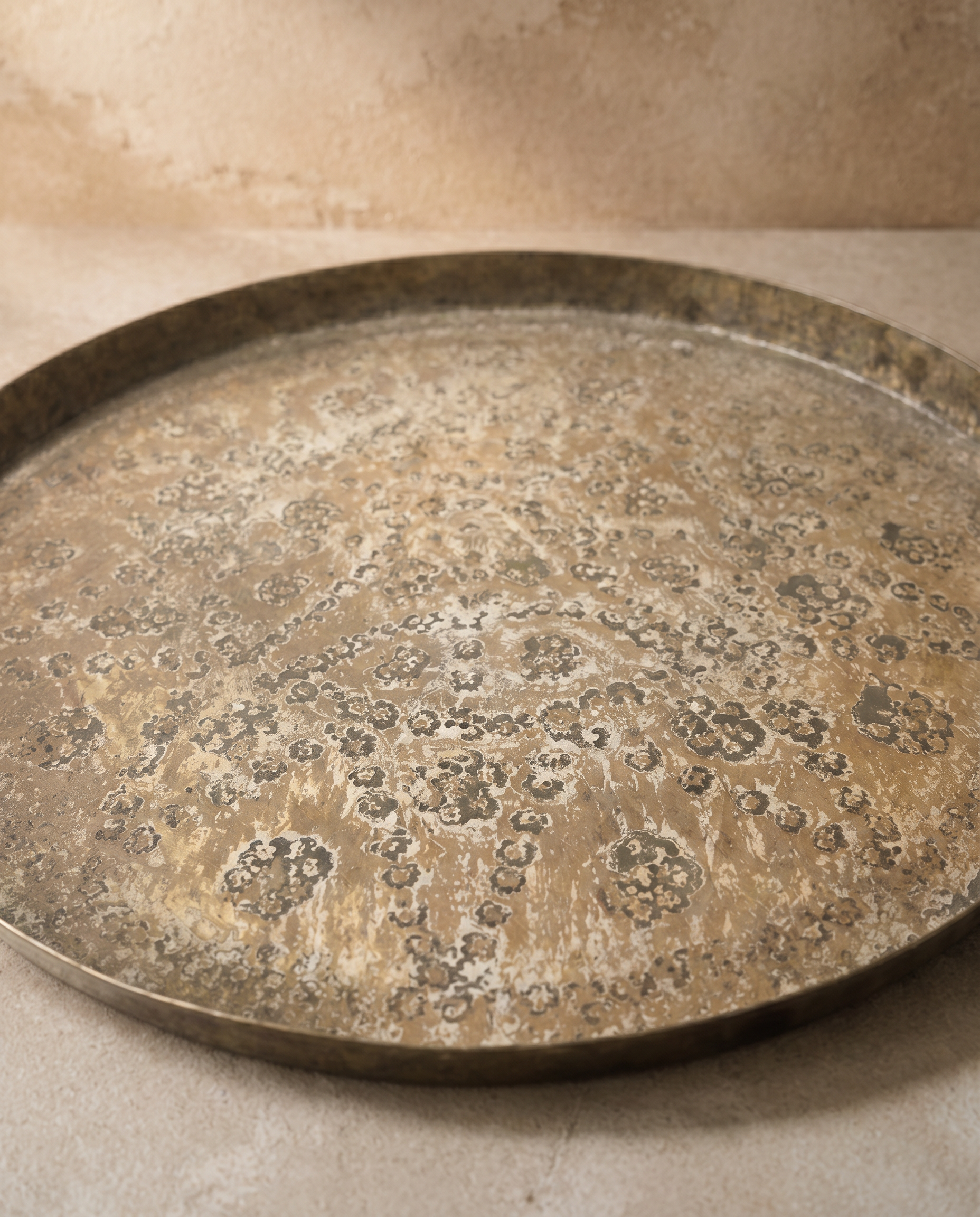 Ancient Indian Hammered Plate
