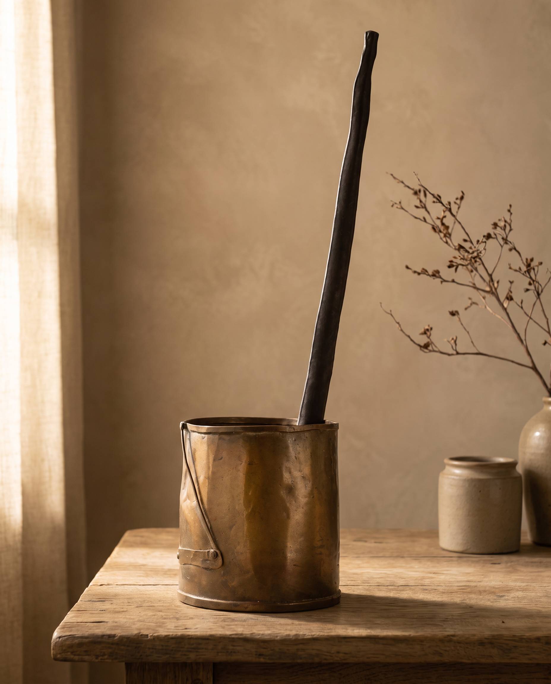 Antique oil can