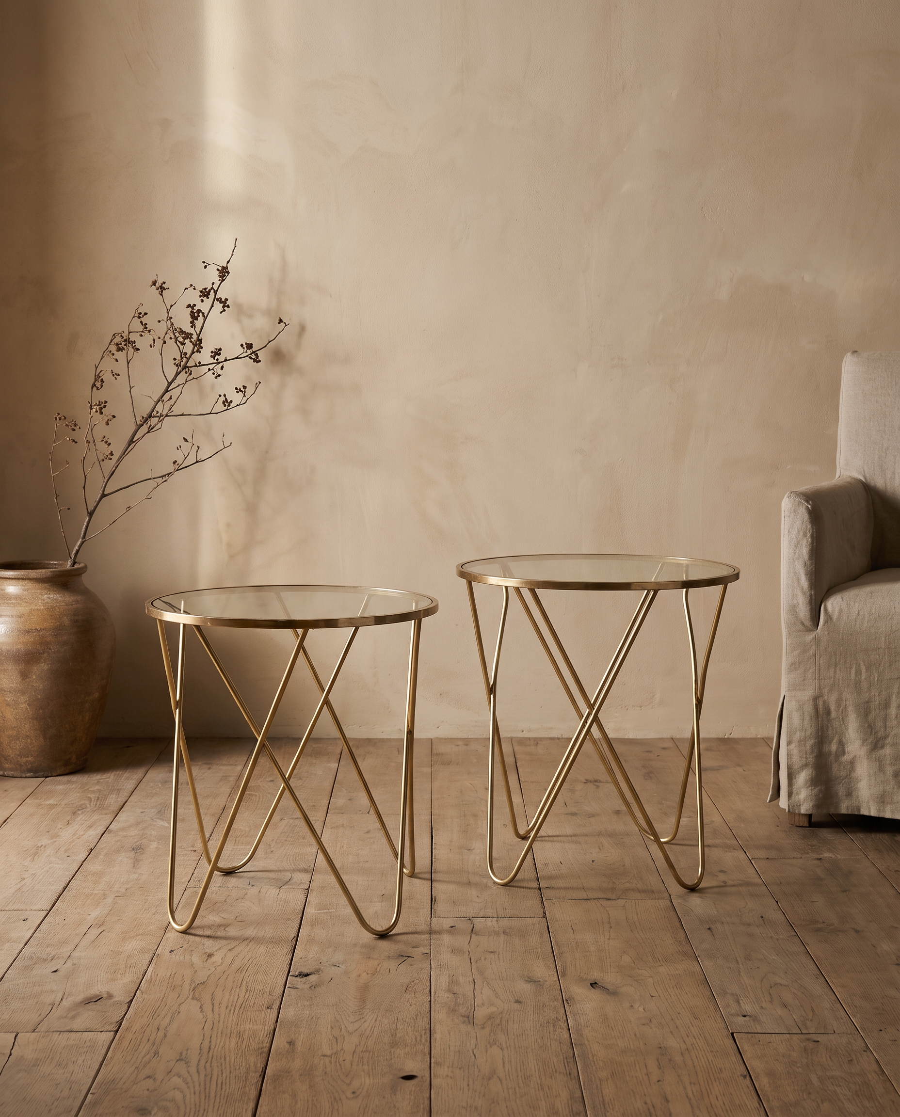 The Aria Brass Table