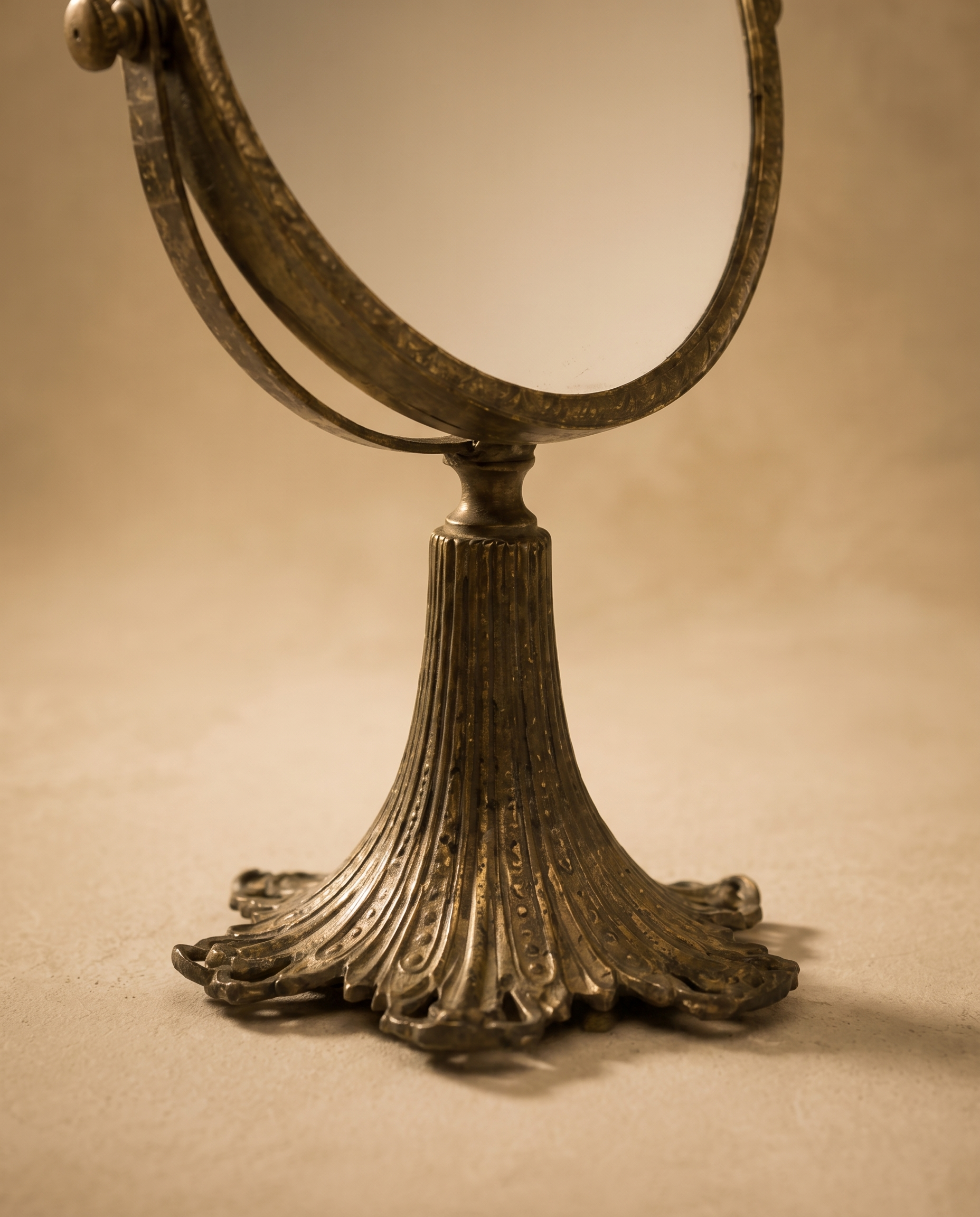 Antique Brass Vanity Mirror