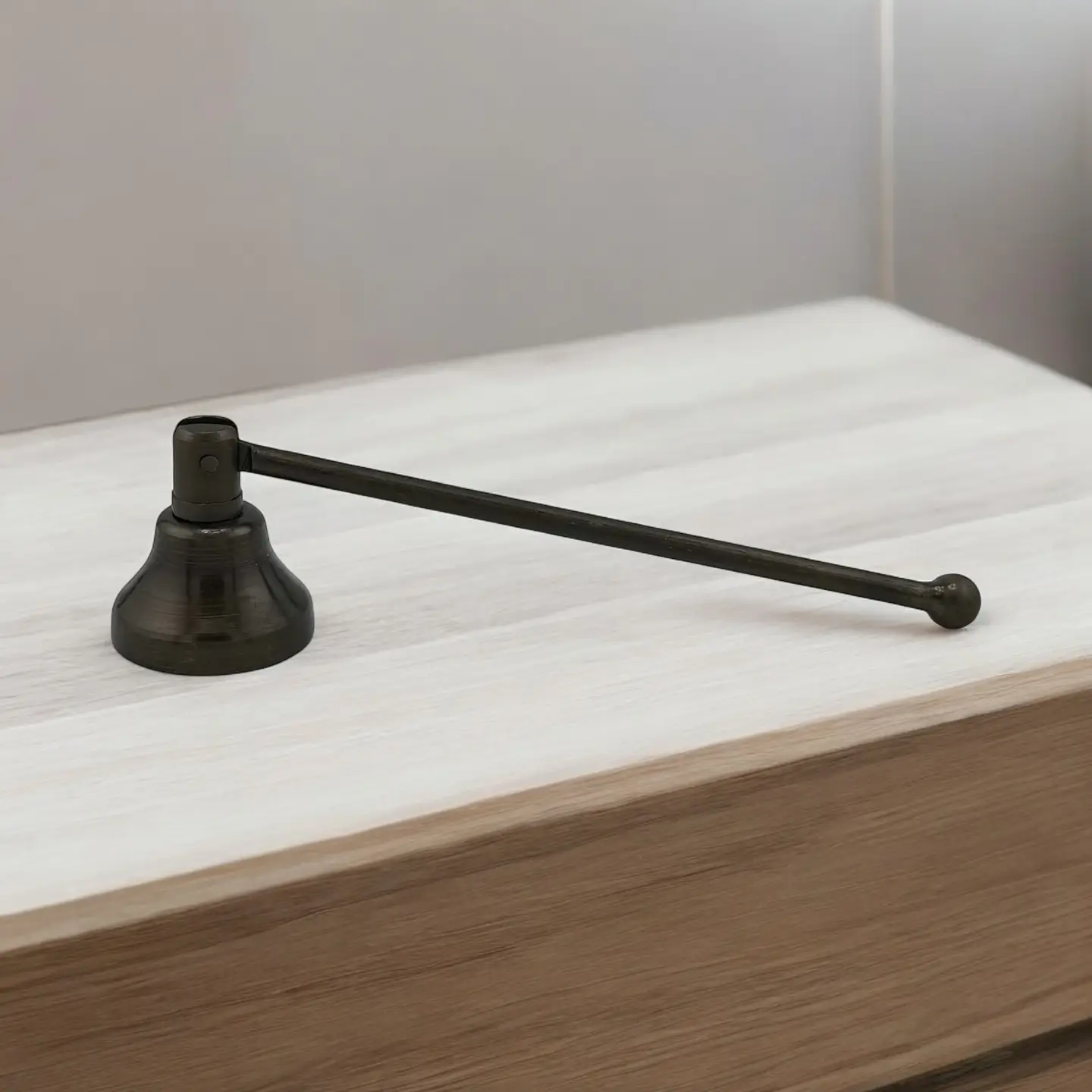 Candle Snuffer - Mini Antiqued Brass Snuff