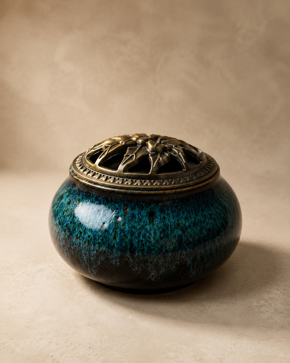Sky Blue Incense Burner