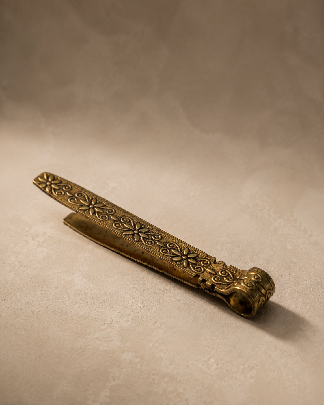 Vintage Brass Charcoal tongs