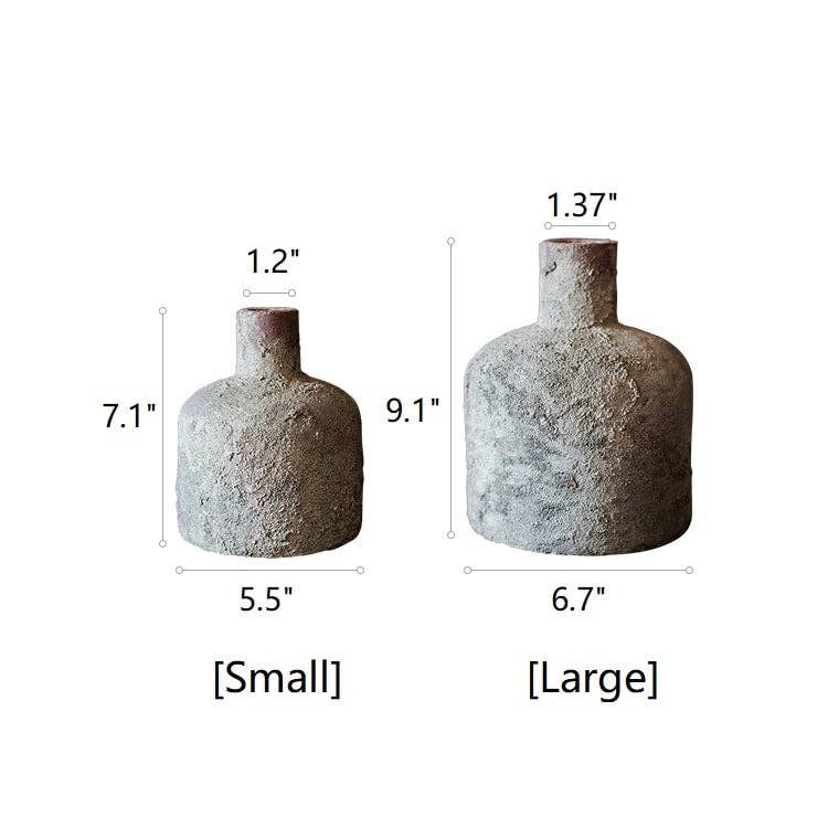 Terracotta Bottle Neck Vase