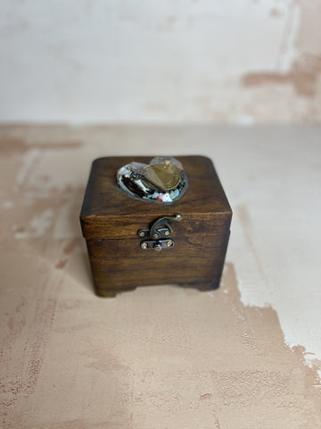 Hand Crafted Prayer Box with Jewel Embellishment