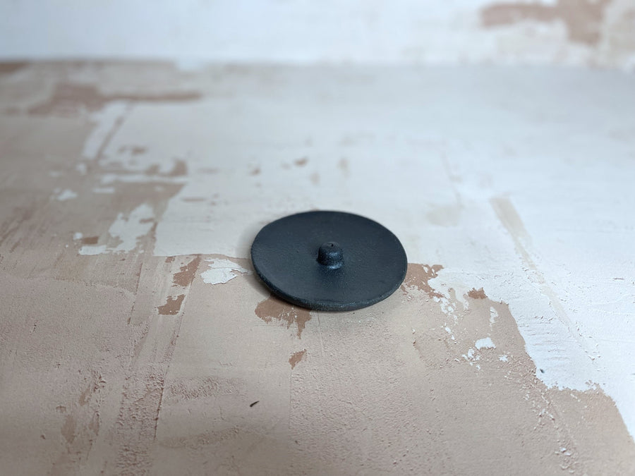 Raw Black Clay Incense Holder